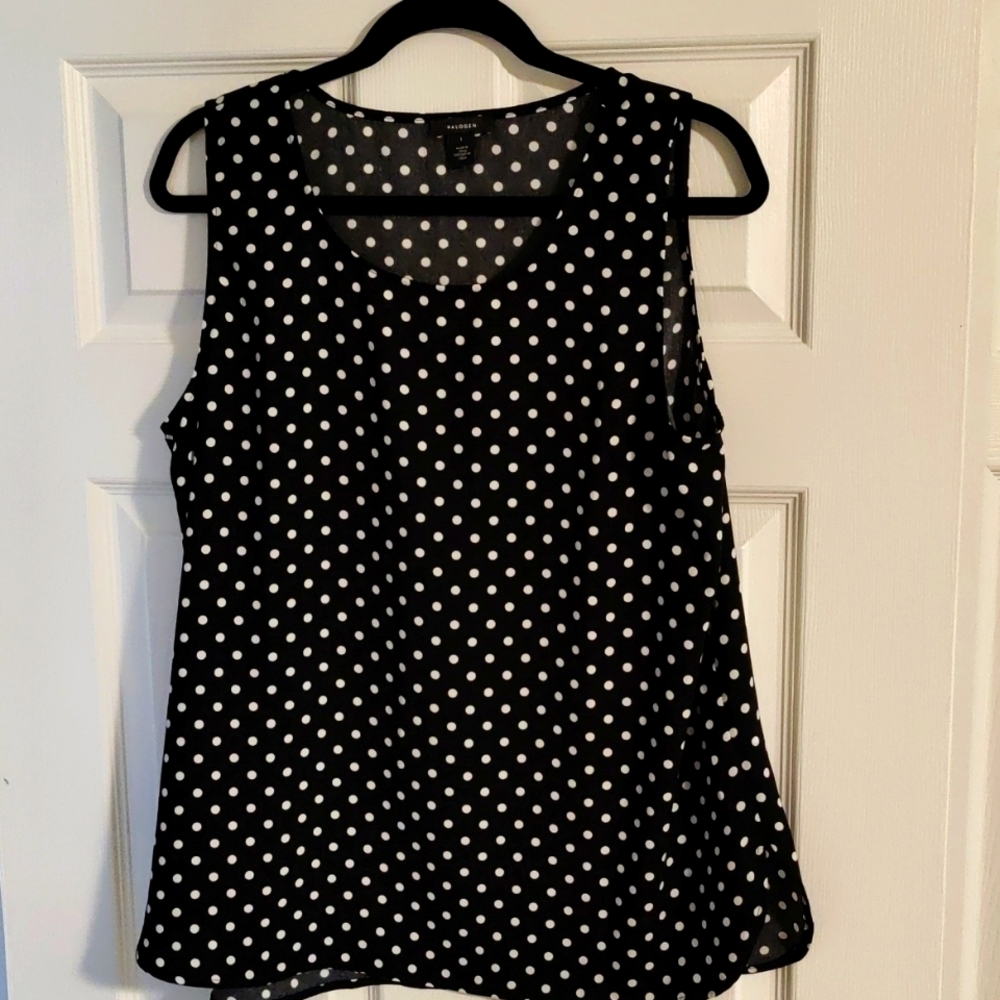 Halogen dressy tank top